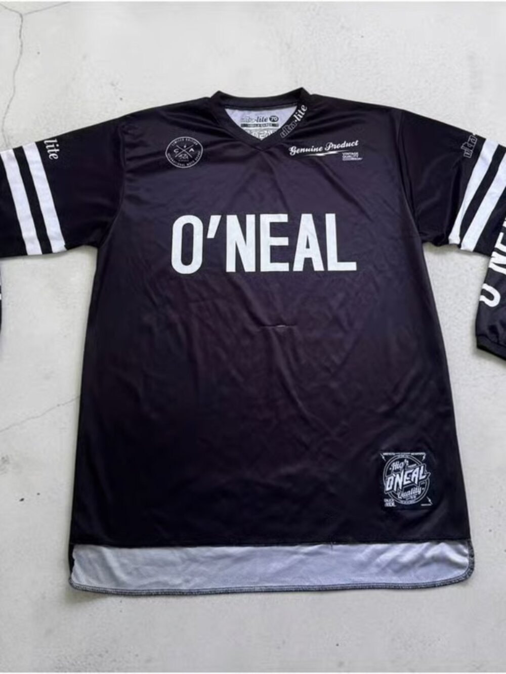 O'Neal USA Ultra-Lite 70 Motocross Jersey Men's XL Black White MX BMX MTB